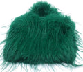 Pluche tas 30x24cm lange haartjes