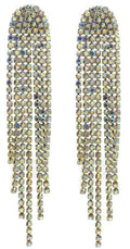 Oorbellen Kristal 8cm